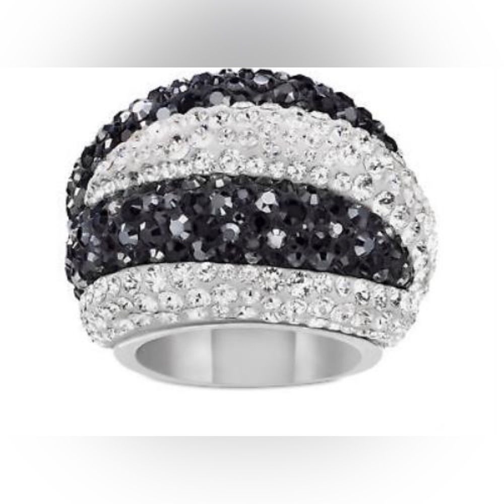 Swarovski Apollon Ring - Black & Silver
